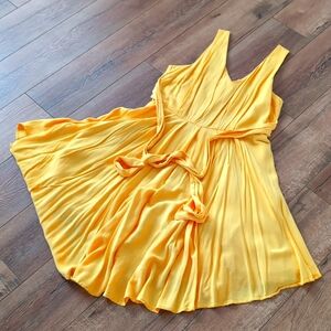 ModCloth Brilliant Motivation Sleeveless Golden Yellow Dress - L